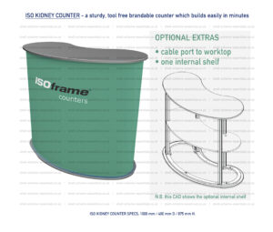 ISO Frame Kidney Shaped Counter