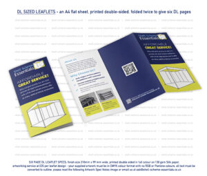 6 Page DL Printed Leaflets