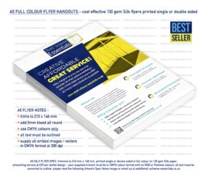 A5 Printed Flyers and Leaflets