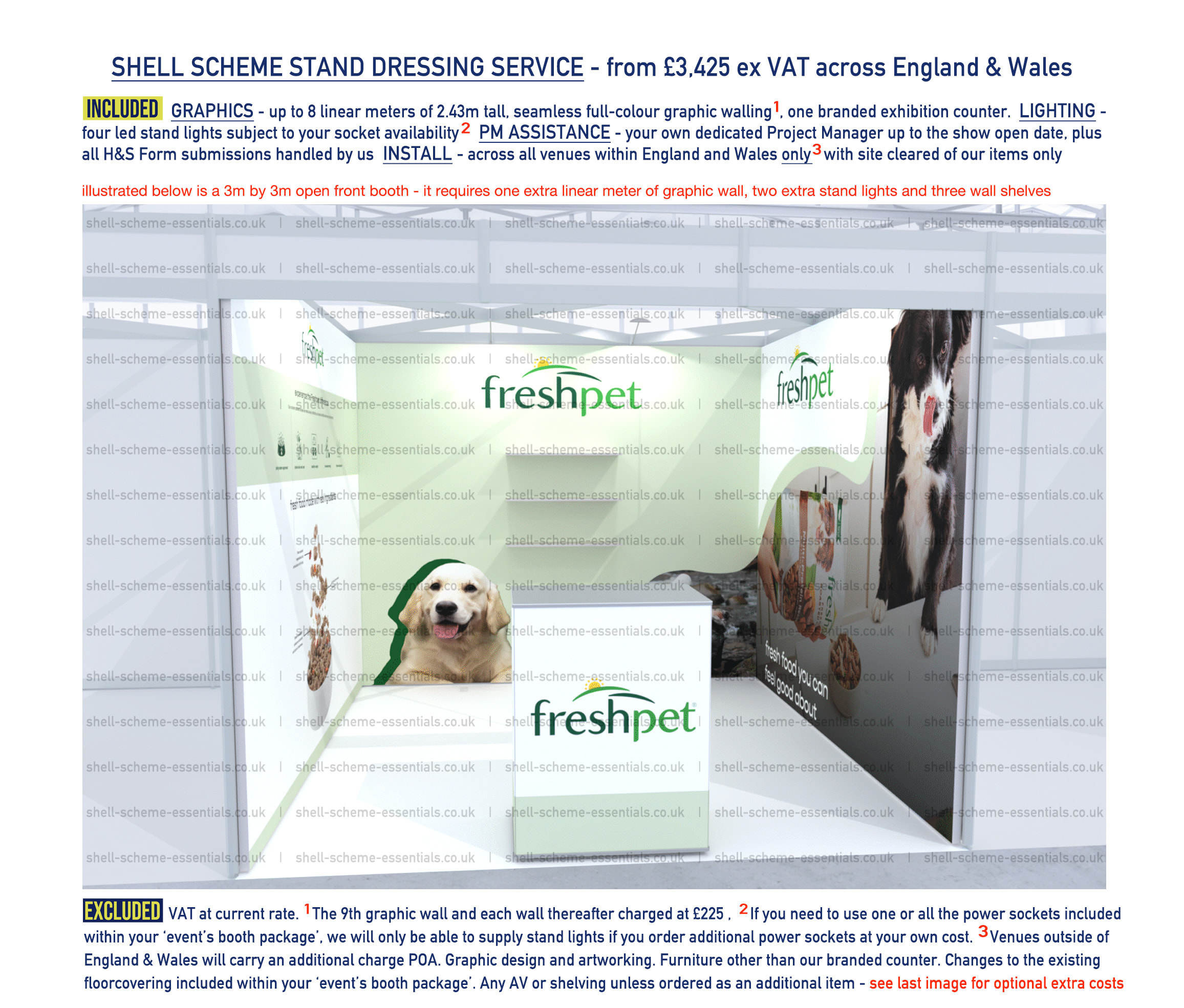 Shell Scheme Stand Branding Service