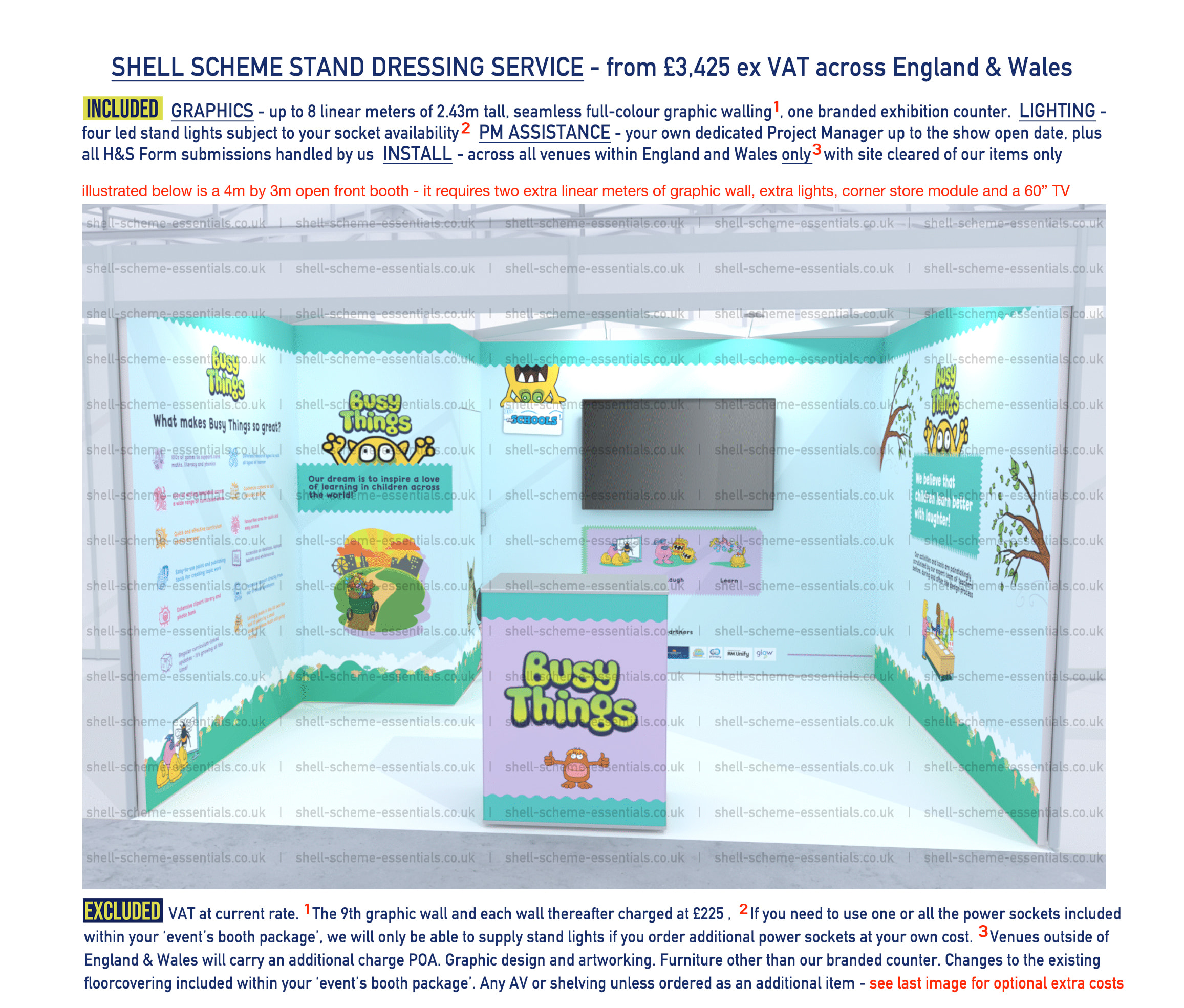 Shell Scheme Stand Branding Service