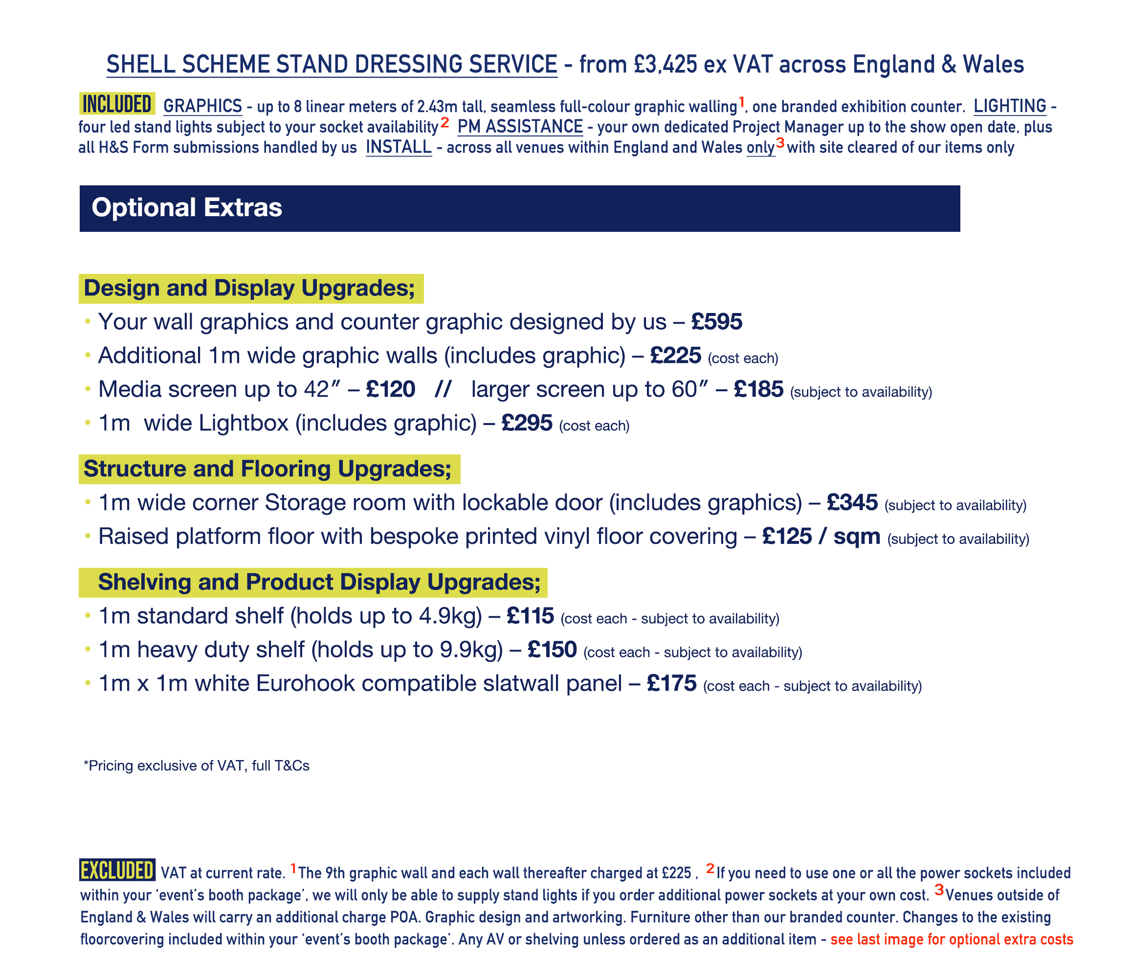 Shell Scheme Stand Branding Service